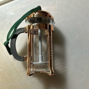 Starbucks 2016 Bodum Coffee Press Collectors Piece Christmas Ornament, 3 inch